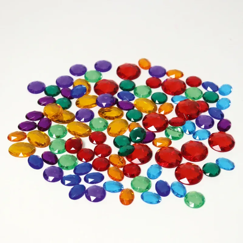 Beste Prijs Grimm's Acryl glitterstenen - 100 steentjes