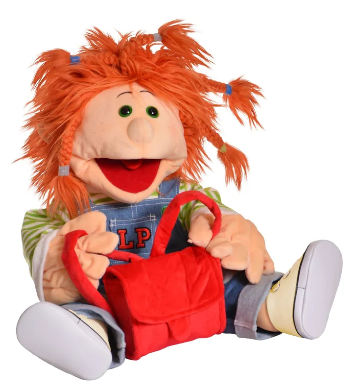Handpop Charlotta 65 cm met beweegbare mond en handen Goedkoop
