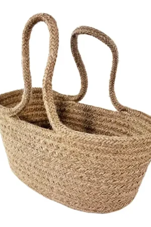Finale Uitverkoop Egmont Toys Mandje van touw groot 24 x 15 cm