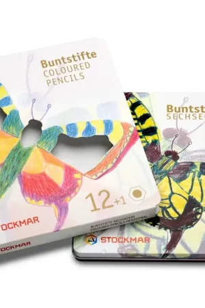 Koop Online Stockmar 12+1 kleurpotloden met tekenpotlood - zeskant