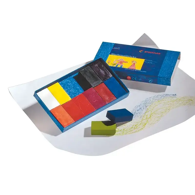 Voordeelprijs Stockmar 12 kleuren bijenwasblokjes - kartonnen etui