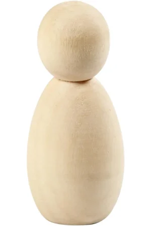 Creativ Houten figuur 6 cm - 5 stuks Hoge Kwaliteit