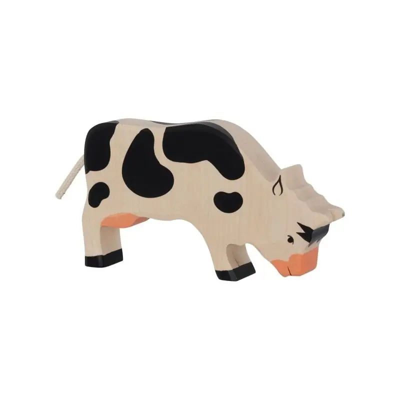 Gratis Retour Holztiger houten koe grazend zwart 18,5 x 2,8 x 10,5 cm