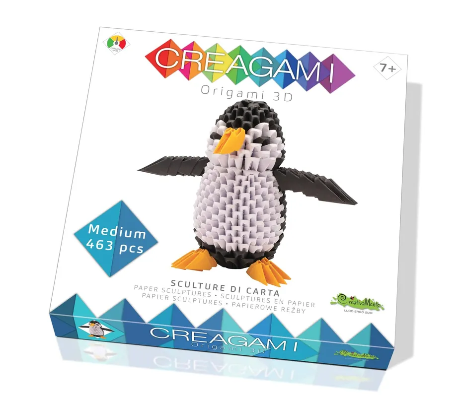 Creagami - Origami Pinguin Medium, vanaf 7 jaar Gereduceerde Prijs