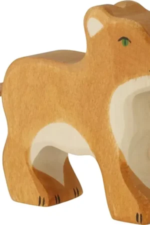 Beperkt Aanbod Holztiger houten leeuw klein staand 6 cm