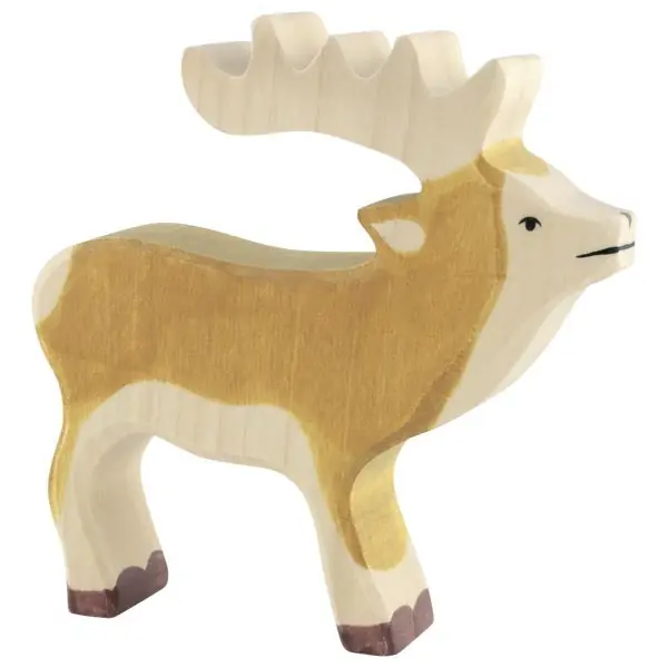 Holztiger houten hert 15 cm Tijdelijk Beschikbaar