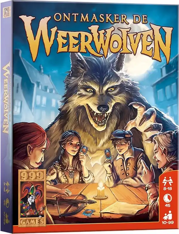 999 Games Weerwolven - ontmasker de weerwolven, groepsspel vanaf 10 jaar Bestseller