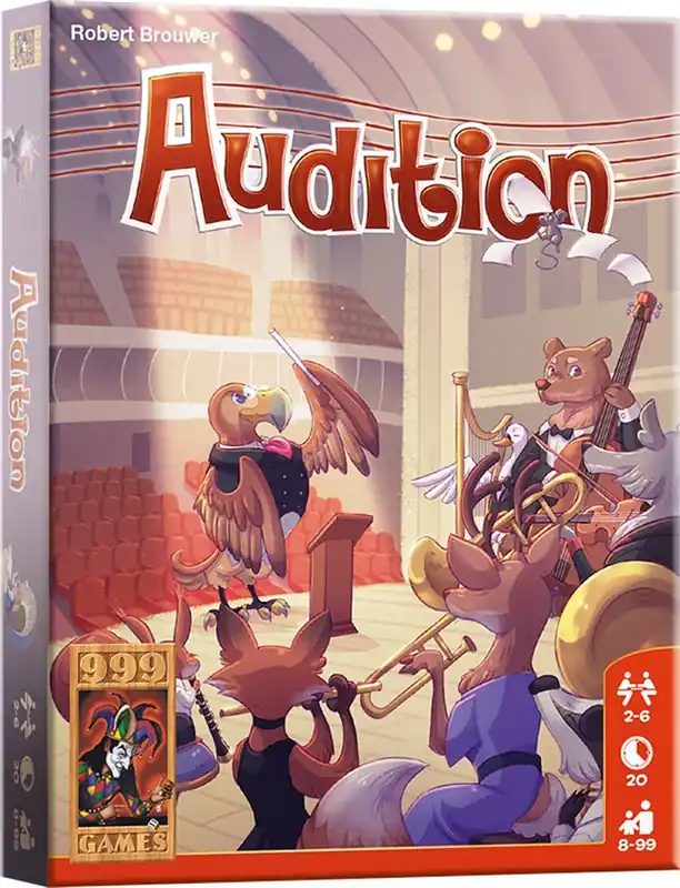 999 Games Audition, kaartspel vanaf 8 jaar Must-Have