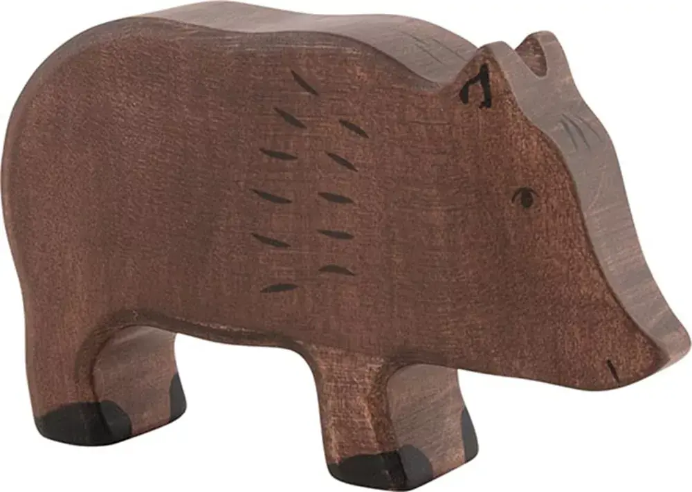 Holztiger houten wild zwijn 11,7 cm Lage Prijs