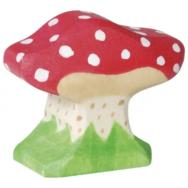 Holztiger houten paddenstoel klein 4 cm Tijdelijk Beschikbaar