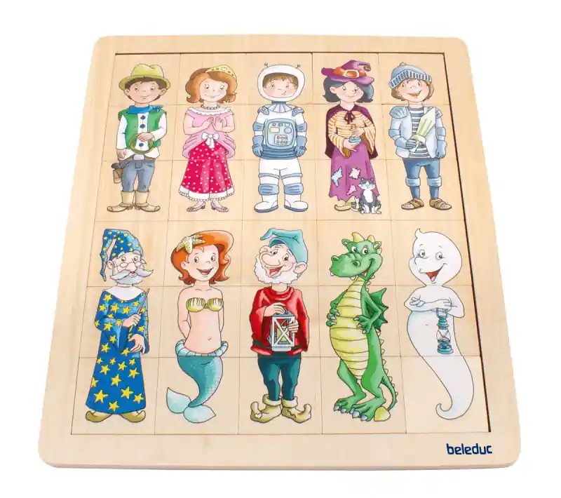 Beperkte Voorraad Beleduc Mix- en match puzzel en memory Fantasie, vanaf 3 jaar