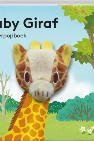 Imagebooks vingerpopboek - nijlpaard, giraf, olifant of leeuw, vanaf 2 jaar Uitverkoop
