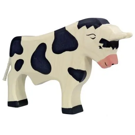Favoriet Holztiger houten stier zwart. 19 x 2,8 x 13,5 cm