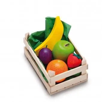 Erzi klein kistje met houten speelgoed fruit Koop Online