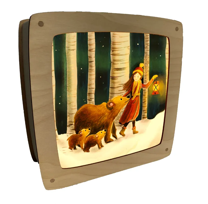 Snelle Levering Esther Bennink silhouet voor toverlamp - Berenwandeling