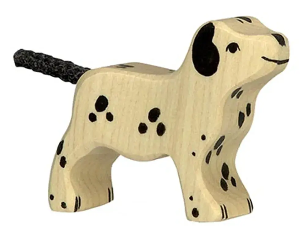 Express Levering Holztiger houten dalmatier staand klein 6 cm - artikel 80062