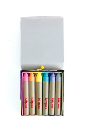 Express Levering Kitpas (raam)krijt medium 6 stuks 'Face' - pastelkleuren