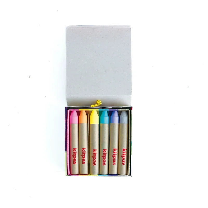 Express Levering Kitpas (raam)krijt medium 6 stuks 'Face' - pastelkleuren