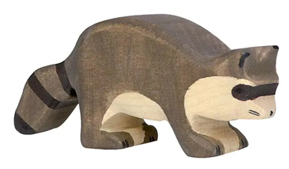 Holztiger houten wasbeer 10 cm Veilige Betaling