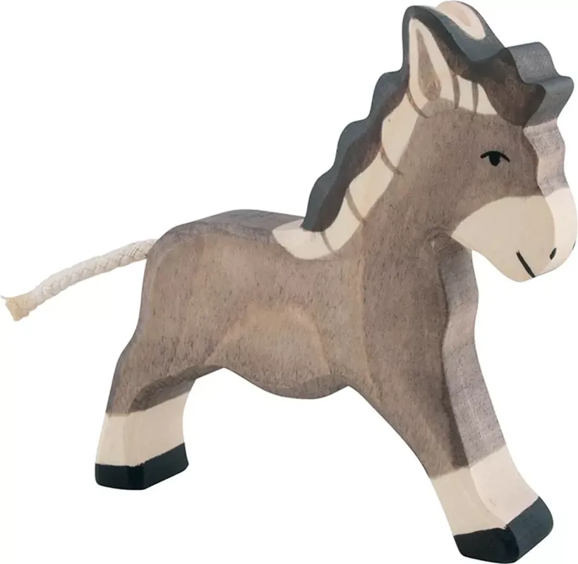 Holztiger houten rennende ezel 11 cm Koop Vandaag