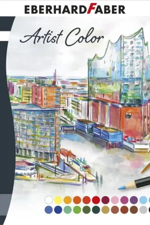 Aquarelpotloden Eberhard Faber Artist Color | 24 kleuren in blik Lage Prijs