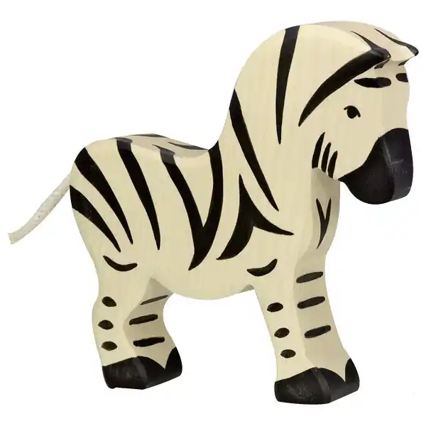 Lage Prijs Holztiger houten zebra 15 cm