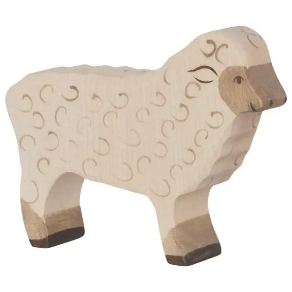 Beperkt Aanbod Holztiger houten schaap staand 11 cm