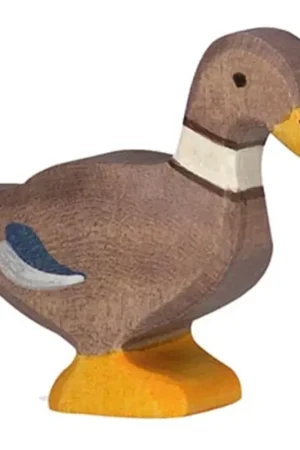 Beperkt Aanbod Holztiger houten eend 7 cm