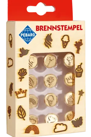 Pebaro houtbrandstempels cupcake en sprookjesfiguren voor de houtbrandpen Voordeelprijs