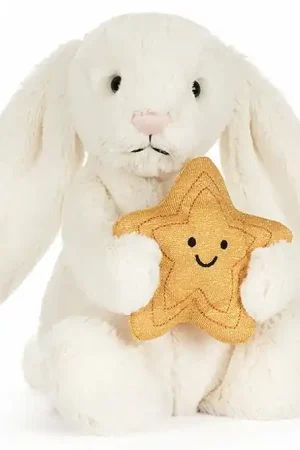 Populair Jellycat Knuffel Konijn met ster, Cream Bunny with Star, 31cm