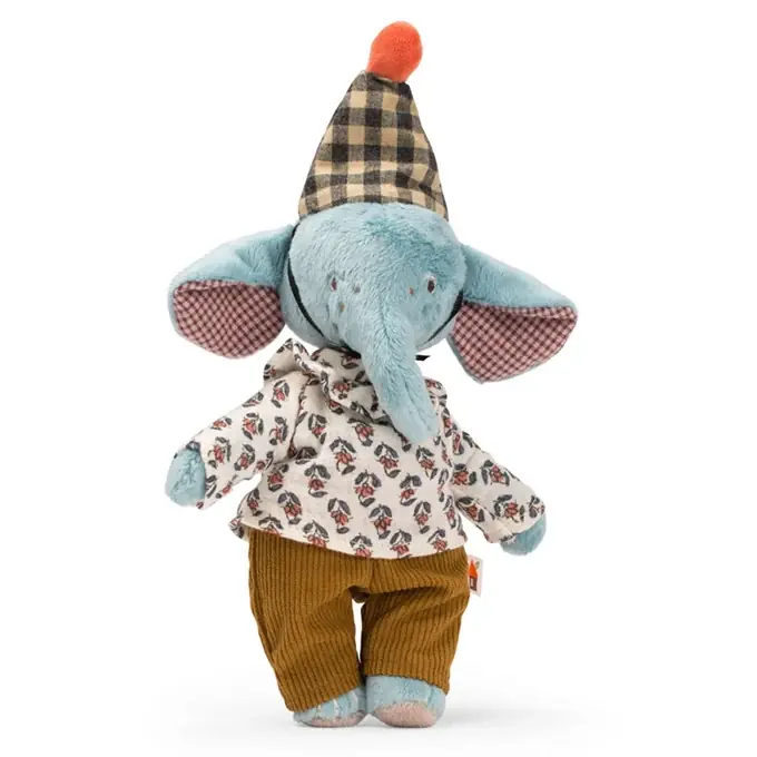 Voordeelprijs Moulin Roty Knuffel Pablo de olifant in geschenkdoos, Les Minouchkas