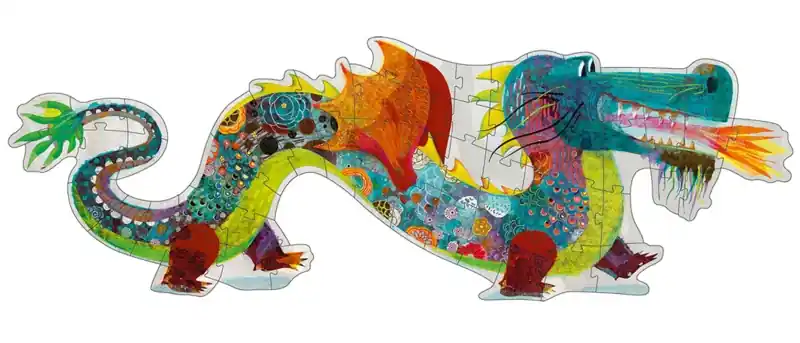 Nieuw Djeco Vloerpuzzel Draak, 58 st, 138 cm