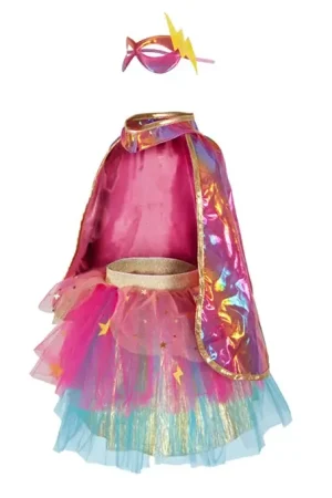 Great Pretenders, Superheldin Setje, Super-Duper Tutu, Cape en Masker, Pink/Gold, 4-6 jaar Beste Prijs