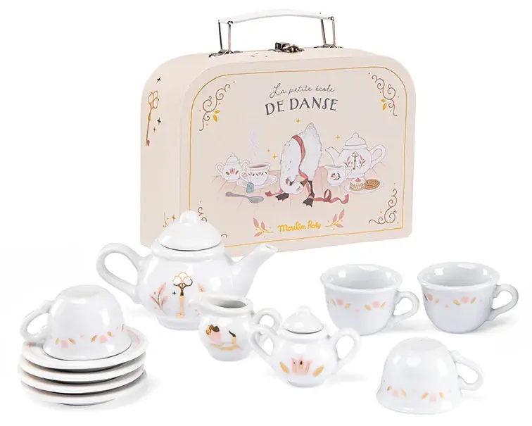 Moulin Roty Porseleinen Theeservies in koffertje, La petite école de danse Shop Nu