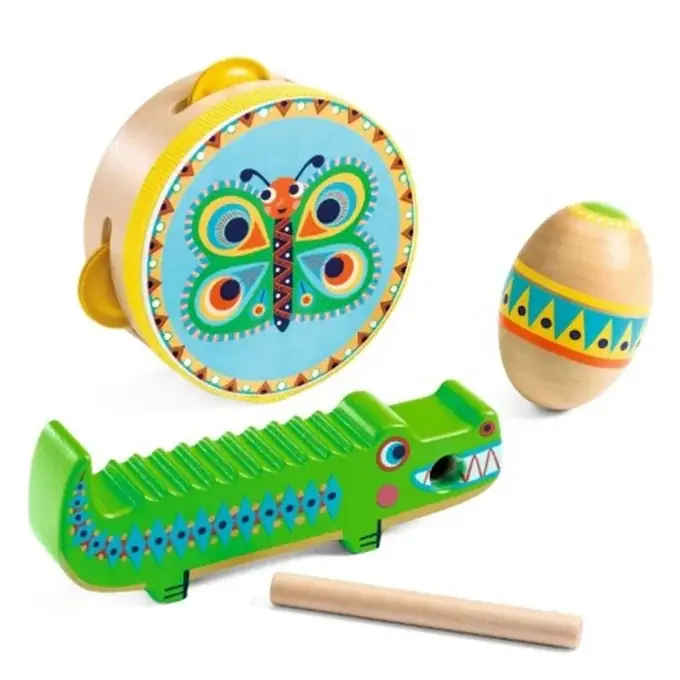 Laatste Versie Djeco Percussie set 'Animambo'