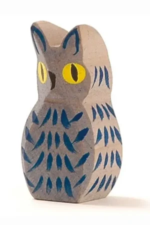 Ostheimer Houten vogel Uil blauw Shop Nu