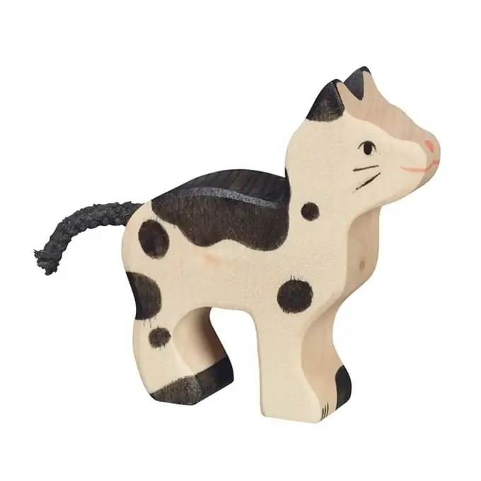Koop Online Holztiger Houten Poes, zwart-wit