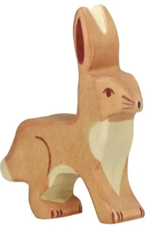 Holztiger Houten Konijn / Haas oren omhoog Nieuw