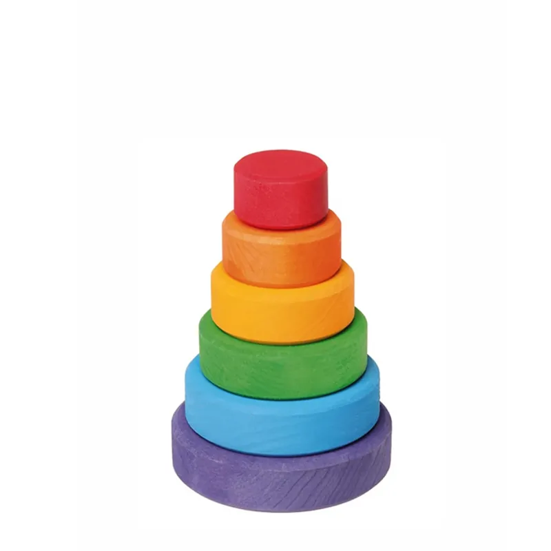 Grimm's houten kleine Stapeltoren 6-delig, 12cm Superprijs