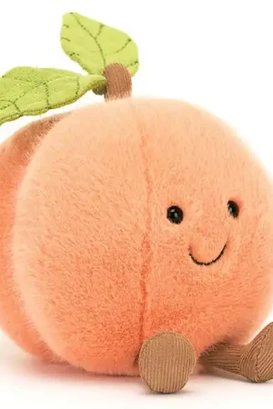 Direct Verzonden Jellycat Knuffel Perzik, Amuseable Peach