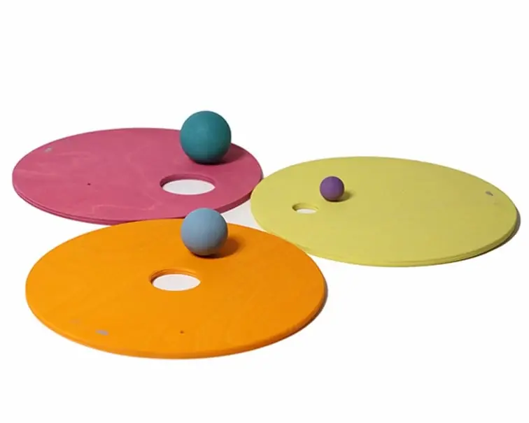 Grimm's - Stapelstein Rolling Discs Warm pastel Aanbieding