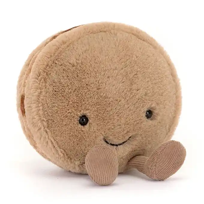 Jellycat Knuffel Macaron, Amuseables Mona Macaron, 12cm Direct Beschikbaar