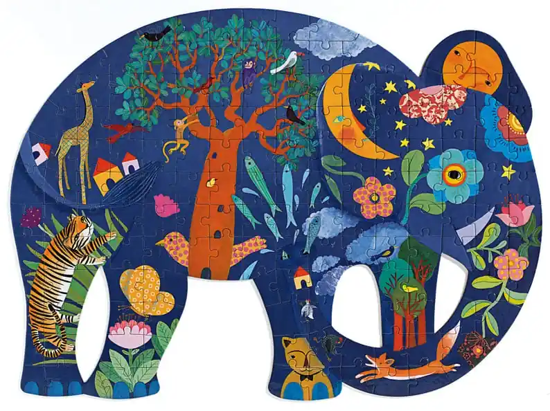 Nu Kopen Djeco Puzzel 'Olifant', 150 st, 62x46 cm