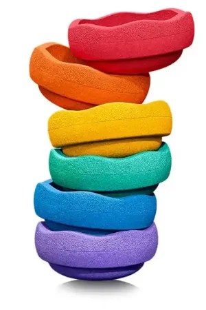 Stapelstein rainbow set 6-delig Gereduceerde Prijs