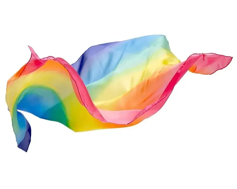 Sarah's Silks Speelzijde, Enchanted Playsilk, Regenboog, 89 x 89 cm Merkproduct