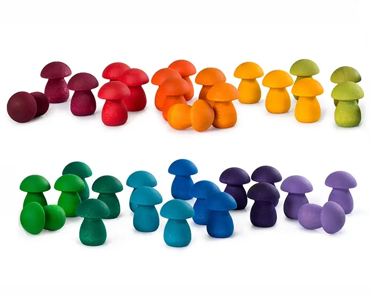 Alleen Vandaag Grapat Mandala Regenboog Paddenstoelen, 36 stuks