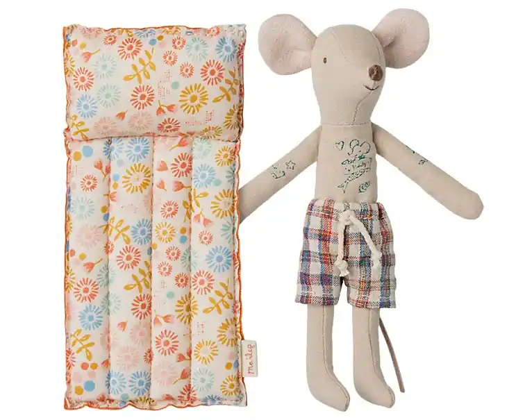 Direct Beschikbaar Maileg Vader muis met luchtbed - Beach Mouse with Air Mattress, Dad