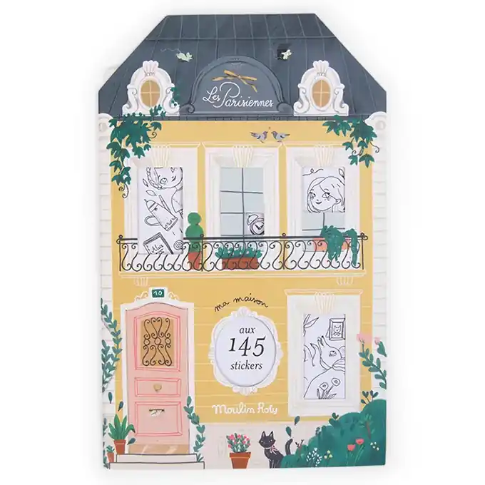 Beperkte Voorraad Moulin Roty Kleurboek / Stickerboek, Les Parisiennes II