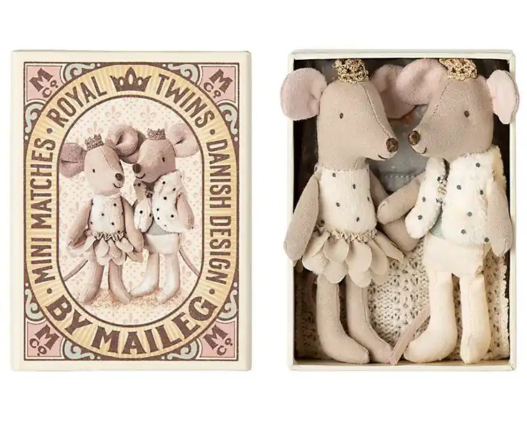 Direct Beschikbaar Maileg Koninklijke Tweeling in Doosje, Royal Twins Mice