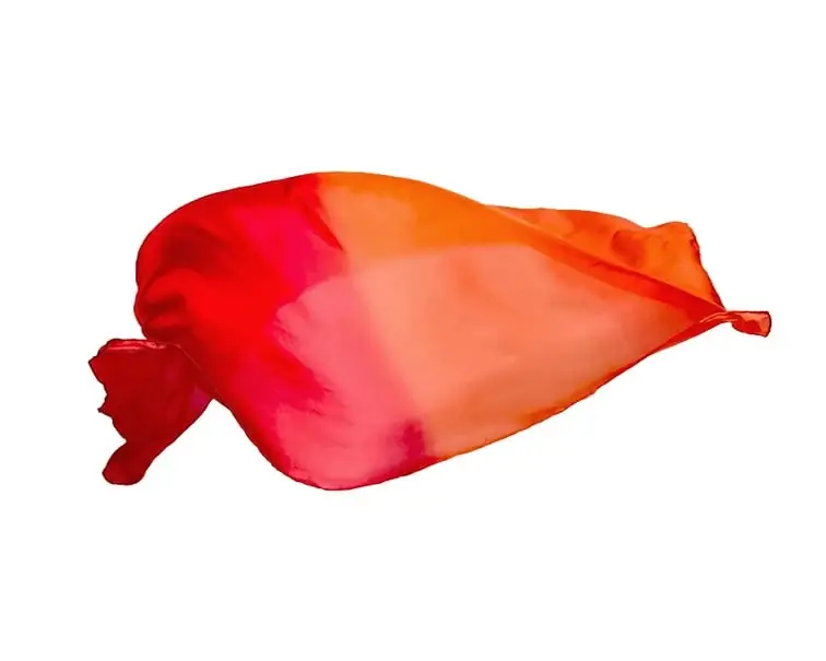 Dagaanbieding Sarah's Silks Speelzijde, Enchanted Playsilk, Vuur, 53 x 53 cm